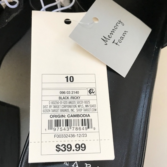 A NEW DAY Ricky Platform Heels High Heeled Sandals Black NWT Women’s Size 10 - Picture 15 of 16